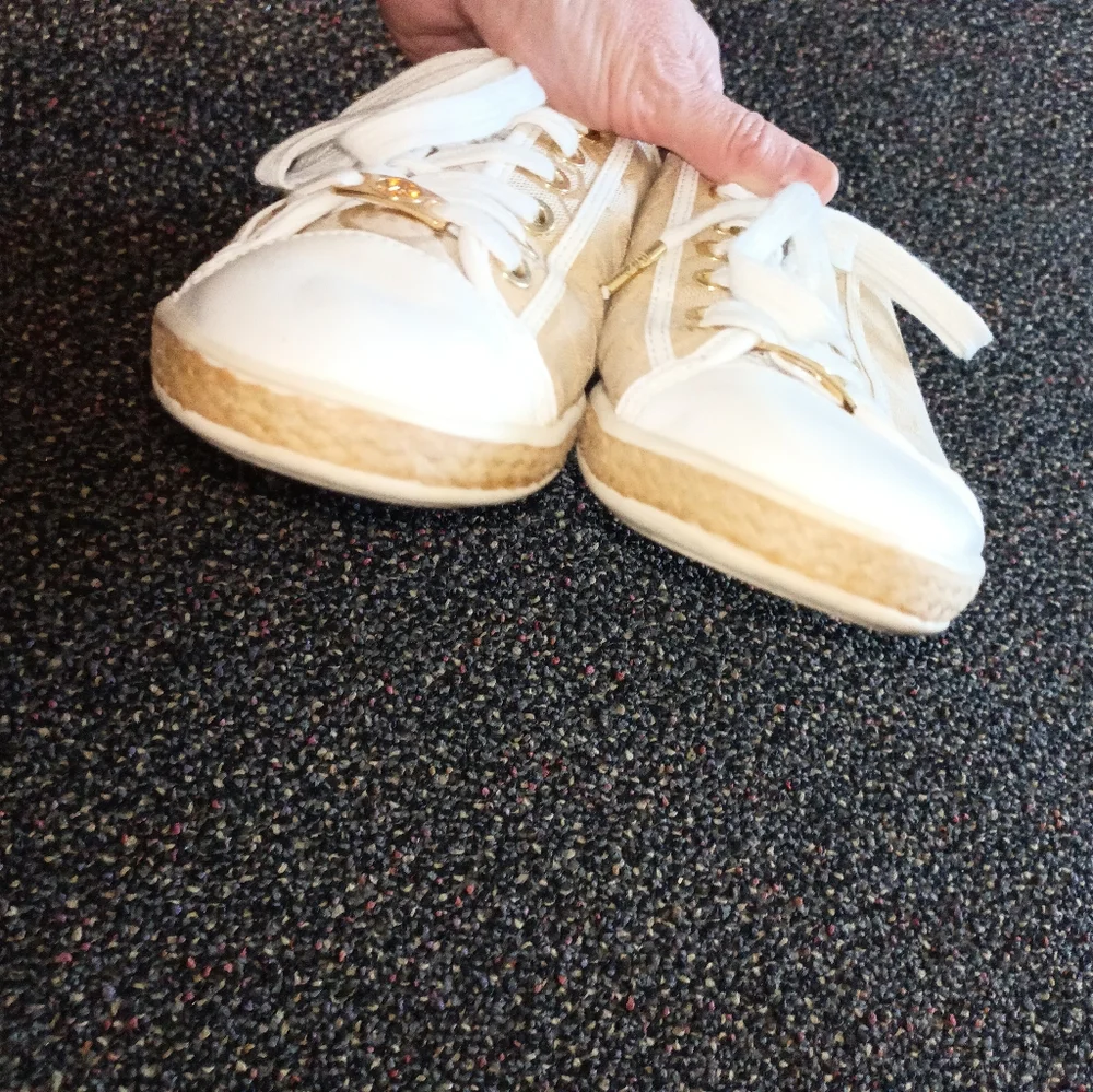 Michael Kors Beige Logo Espadrille Sneakers